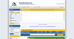 Desktop Screenshot of kauairentlist.com