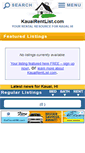 Mobile Screenshot of kauairentlist.com